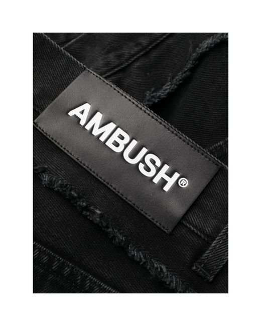 Ambush Black Straight Fit Jeans for men