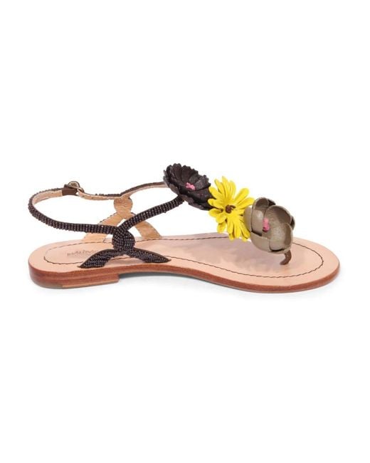 Maliparmi Pink Flat Sandals