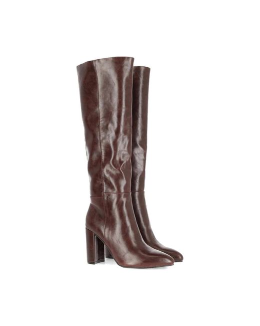 Mexx Brown Rote stiefeletten