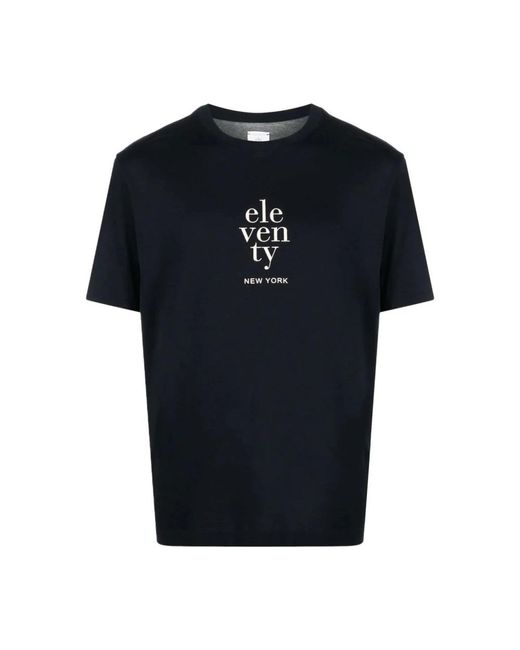 Eleventy Black T-Shirts for men
