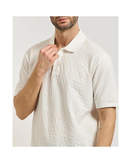 ARMANI EXCHANGE White Polo Shirts for men