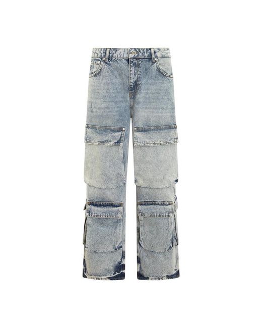 Represent Cargo Denim Jeans in het Blue voor heren