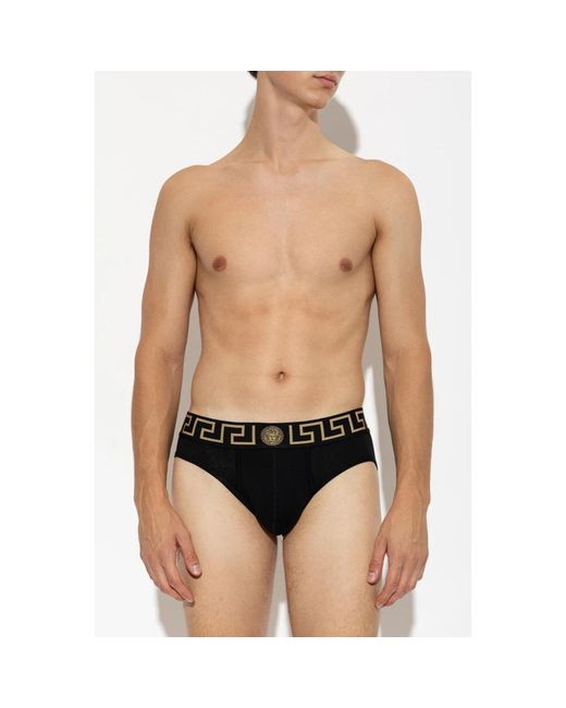 Bottoms Versace de hombre de color Black