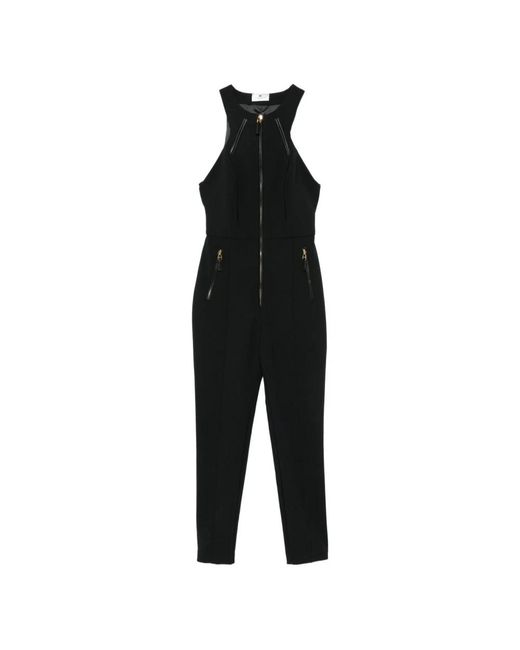 Elisabetta Franchi Black Jumpsuits