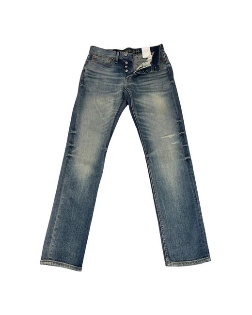 Denham Blue Straight Jeans for men