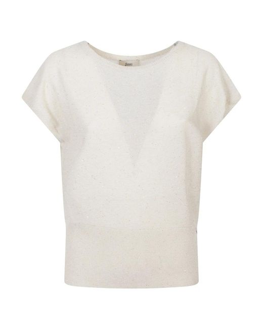 Herno White Sweaters
