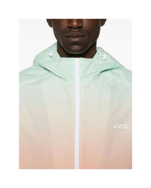 A.P.C. Meadow Blouson Jacke Mit Kapuze in Green für Herren