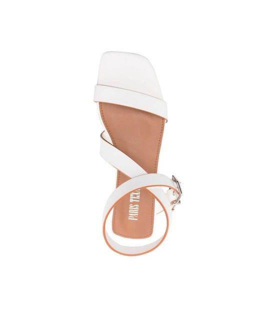Paris Texas White Flache sandalen xlcst lauren modell