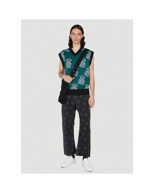Rassvet (PACCBET) Green Sleeveless Knitwear for men