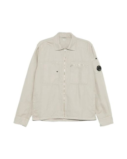 C P Company Gray Light Jackets for men