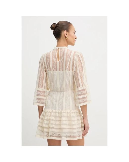 Twinset Natural Short Dresses