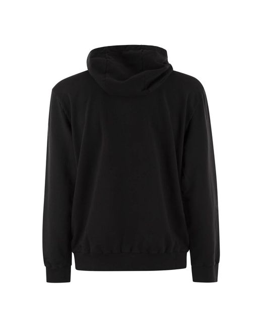 Premiata Hot-dyed baumwoll-sweatshirt mit kapuze in Black für Herren