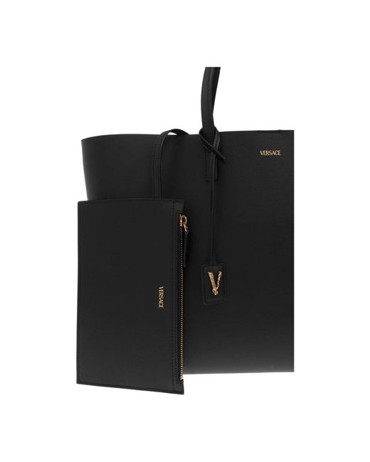 Versace Black 'virtus' shopper-tasche