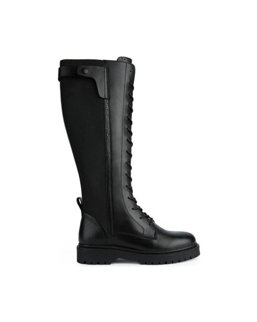 Geox Black High Boots