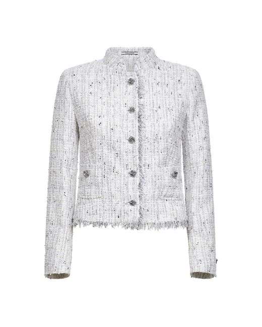Tagliatore Gray Tweed Jackets