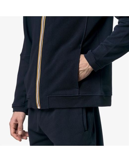 K-Way Pepin Poly Cotton Jacket in het Blue voor heren