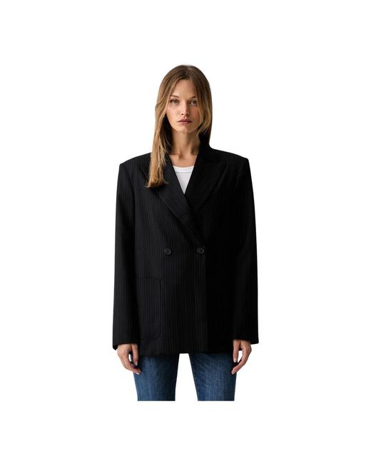 ViCOLO Dubbelrijige Blazer in het Black