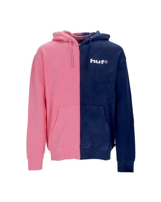 Zip-Throughs di Huf in Blue da Uomo