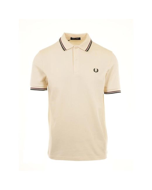 Fred Perry Polo Hemden in het Natural voor heren