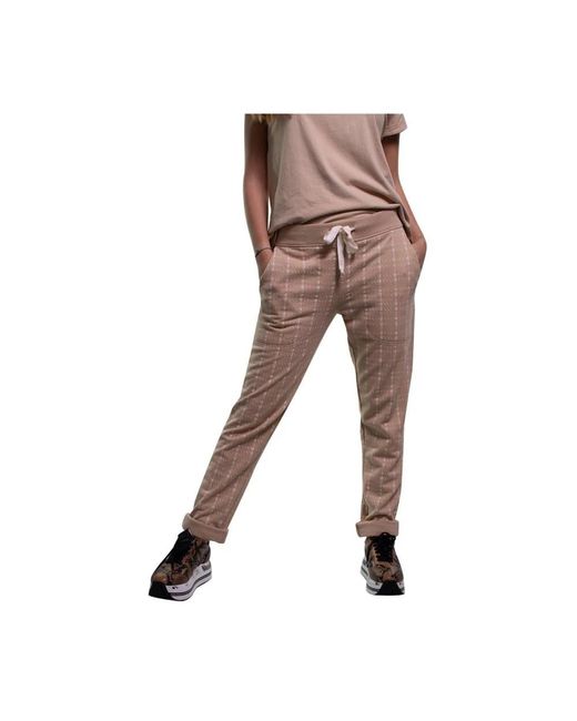 Juvia Brown Skinny Trousers
