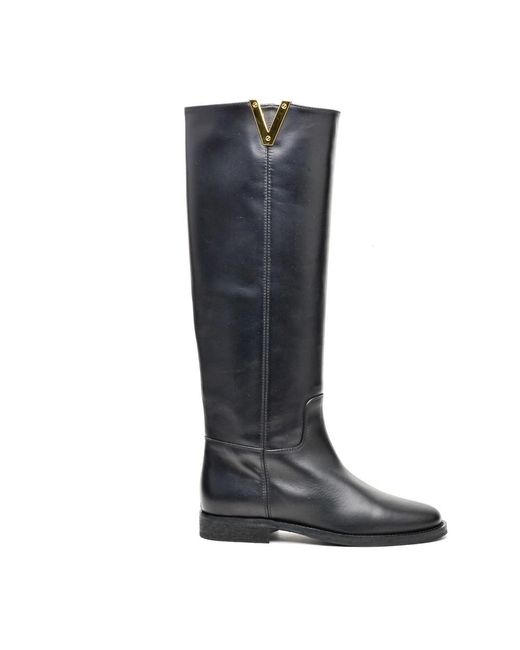 Via Roma 15 Gray High Boots