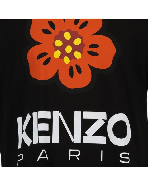 KENZO Blumenprint t-shirt in Black für Herren