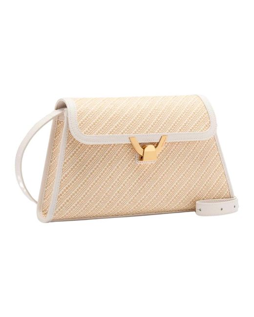 Coccinelle Natural Dew Bicolor Straw Schultertasche