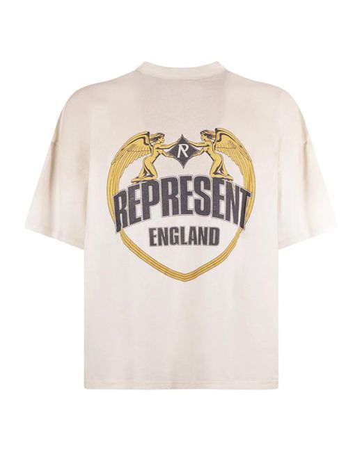Represent White T-Shirts for men