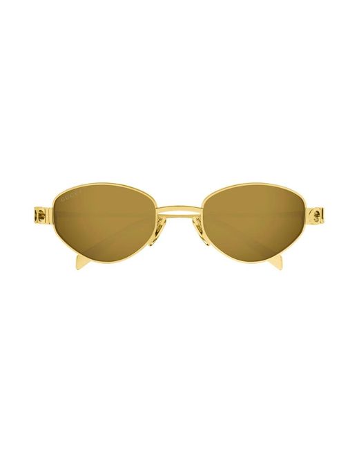 Gucci Yellow Sunglasses