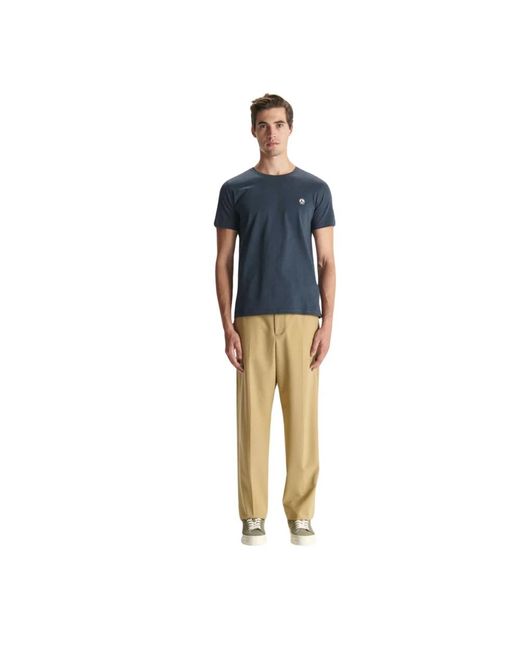 J.O.T.T Tops ,Blauw ,Katoen Pietro T-Shirt in het Blue voor heren