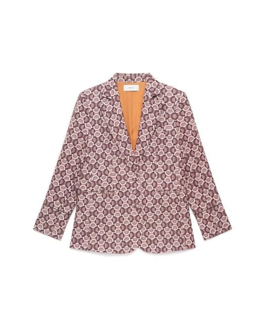 Maliparmi Graphic Orbit Blazer in het Multicolor