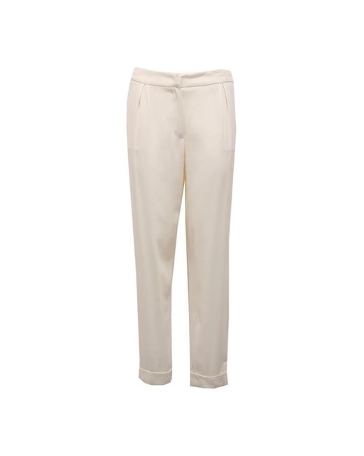 Fabiana Filippi Natural Straight Trousers