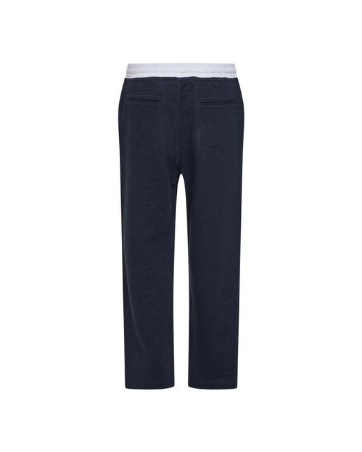 Brunello Cucinelli Blue Sweatpants for men