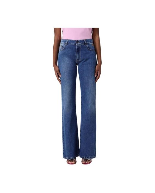 Boot-Cut Jeans MSGM de color Blue