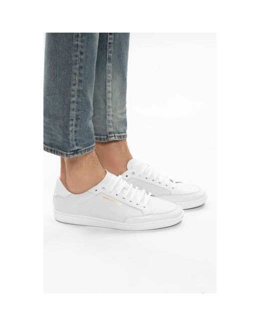 Saint Laurent White Sneakers for men