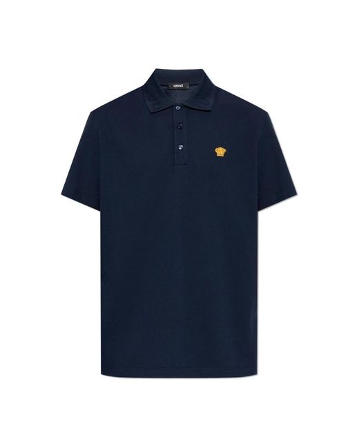 Polo Shirts Versace de hombre de color Blue
