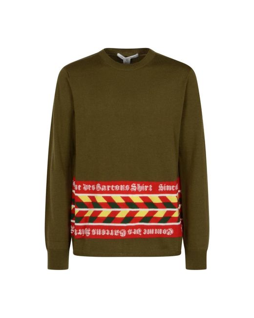 Comme des Garçons Round-Neck Knitwear in het Green voor heren