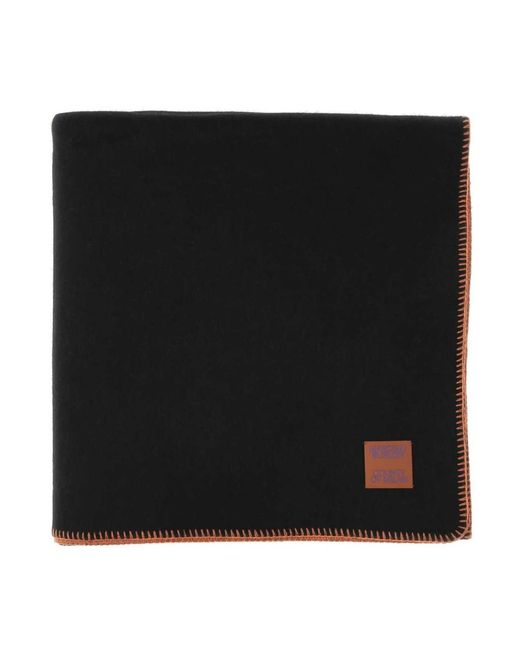 Marcelo Burlon Black Winter Scarves for men