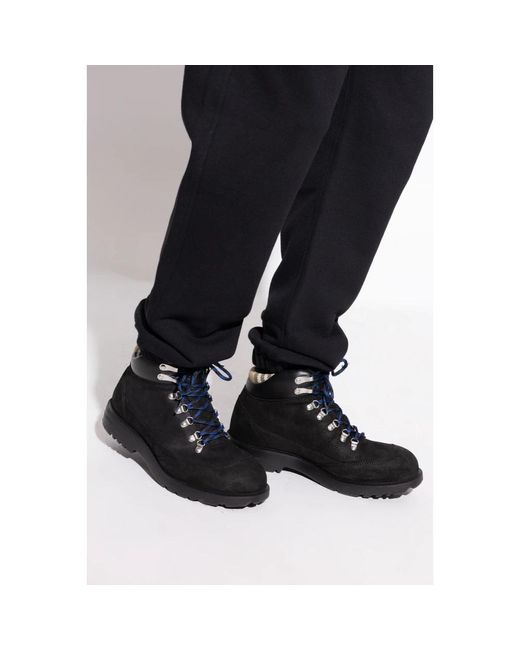 Burberry Black Lace-Up Boots for men