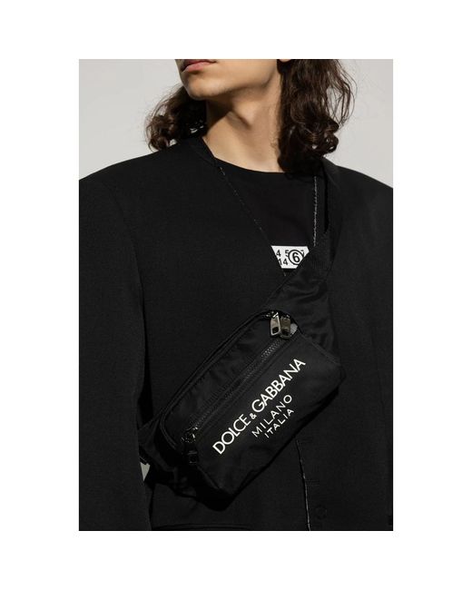 Dolce & Gabbana Black Bum Bags for men