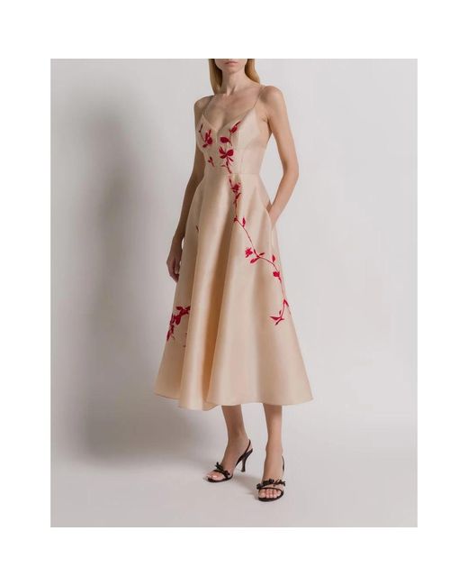Alberta Ferretti Pink Midi Dresses