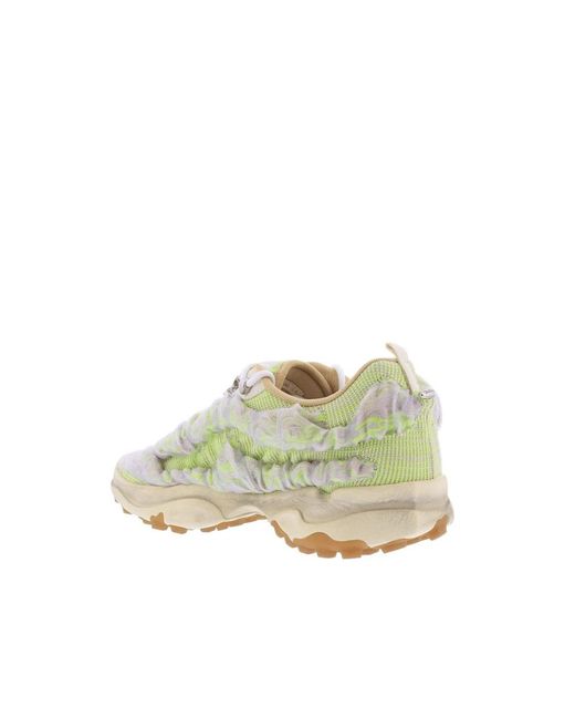 Acne Bubba Sneaker Wit/Geel in het Green voor heren