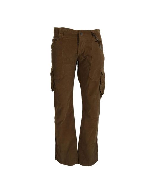 Ermanno Scervino Brown Straight Trousers for men