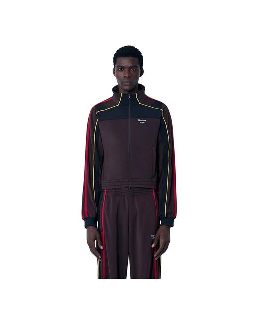 Martine Rose Logo Motif Shrunken Track Jacket in het Blue voor heren