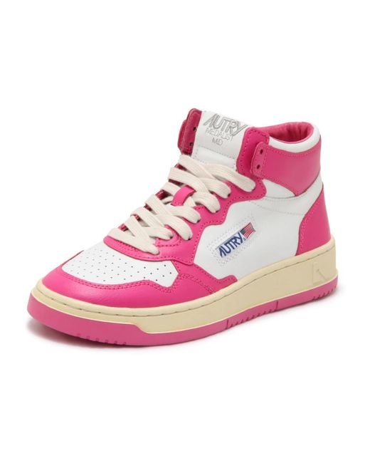 Autry Pink Medalist Mid