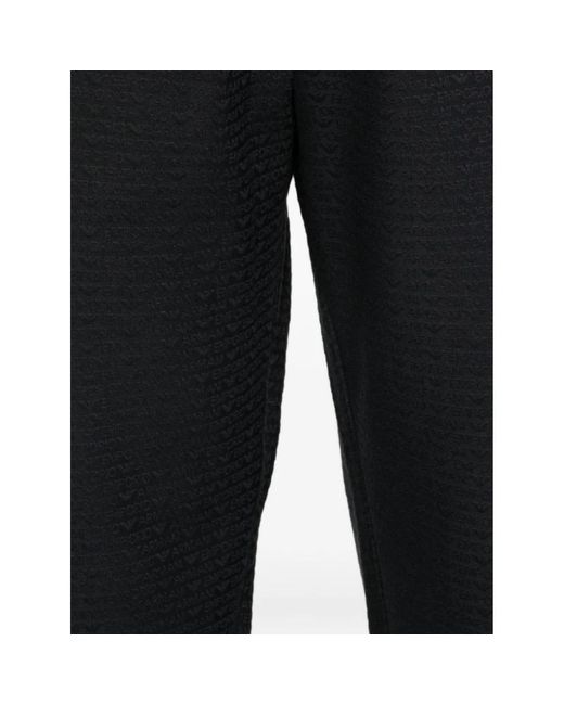 Emporio Armani Black Sweatpants for men
