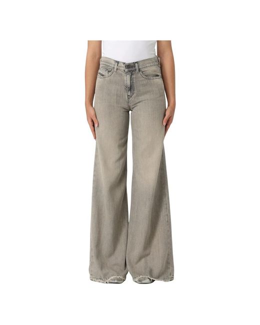 DIESEL Wide Jeans in het Gray