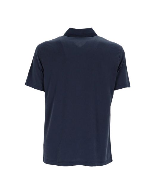Fay Polo Jersey Frosted Embroidery in het Blue voor heren