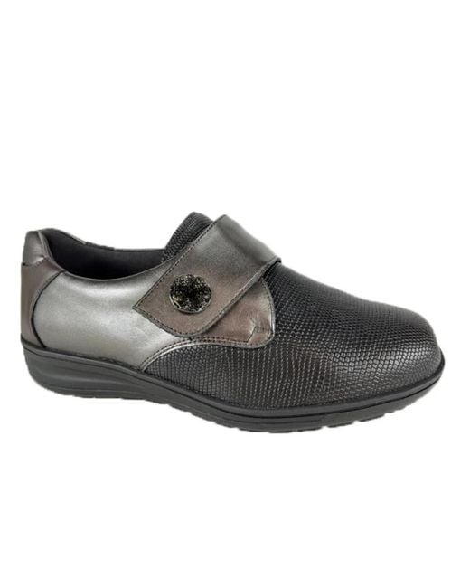 SOLIDUS Schoenen ,Grijs ,Velcro Schoen in het Black