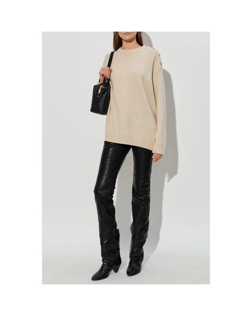 Zadig & Voltaire White Round-Neck Knitwear